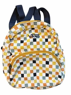 Vans Kids Karina Checkerboard Mini Backpack Casual Versatile Utility Streetwear